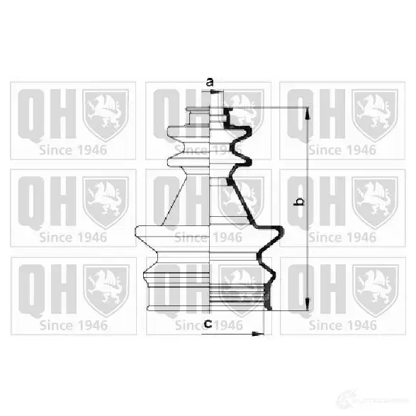 Пыльник шруса, ремкомплект QUINTON HAZELL 8U KYWF 5016593549197 qjb331 675096 изображение 0