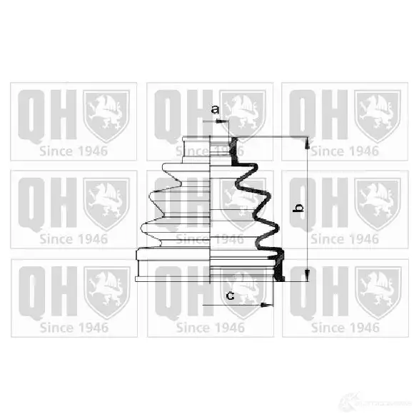Пыльник шруса, ремкомплект QUINTON HAZELL 4011933003231 675222 qjb558 M IRO6