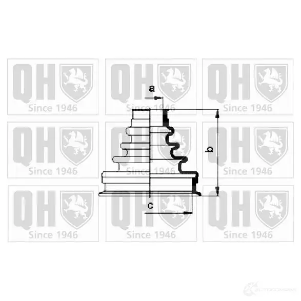 Пыльник шруса, ремкомплект QUINTON HAZELL SOYWZ J4 5016593078871 qjb120 674791 изображение 0