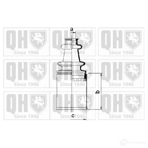 Пыльник шруса, ремкомплект QUINTON HAZELL 675121 4011933001961 qjb379 ALU D6C