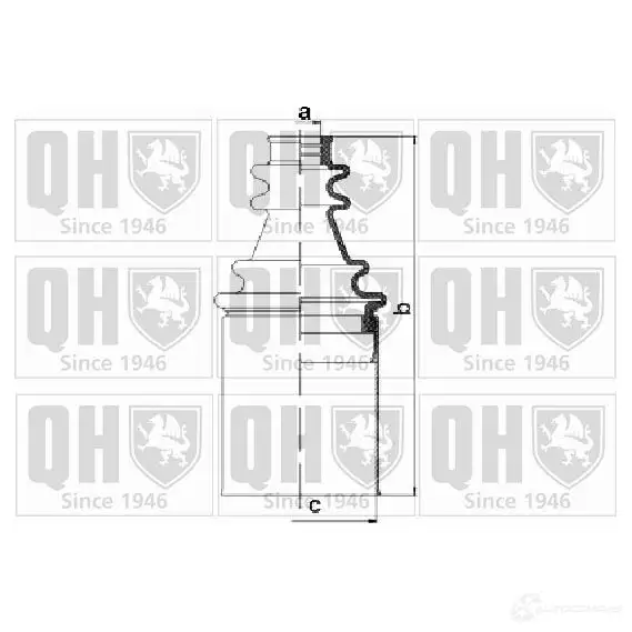 Пыльник шруса, ремкомплект QUINTON HAZELL GSYP CU 674716 qjb1127 5050438093490