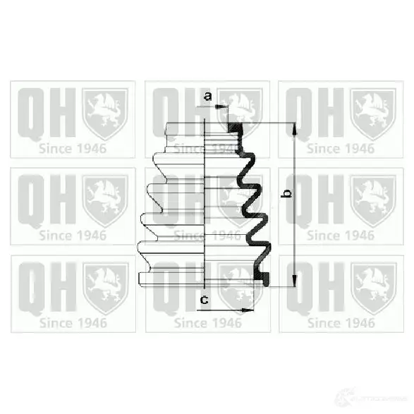 Пыльник шруса, ремкомплект QUINTON HAZELL 5050438063486 675454 Z4839 QG qjb961