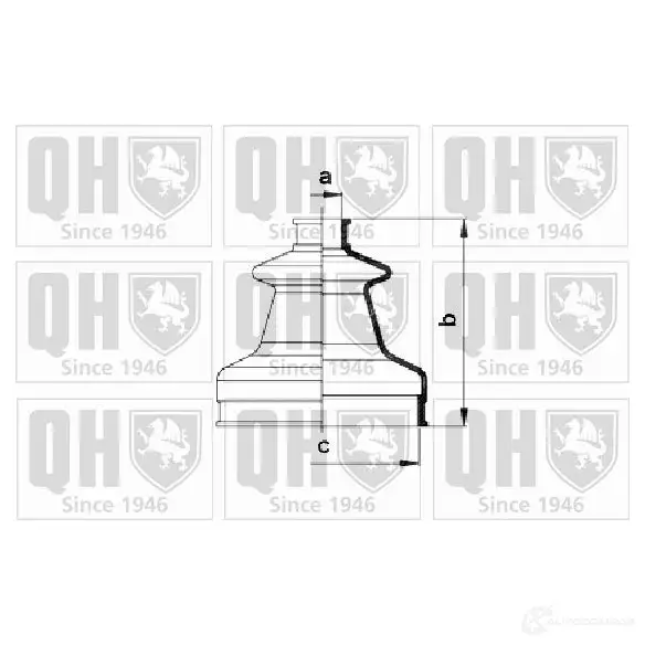 Пыльник шруса, ремкомплект QUINTON HAZELL FVH 4E78 4011933006089 674630 qjb1041