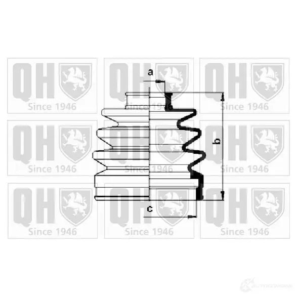 Пыльник шруса, ремкомплект QUINTON HAZELL qjb638 2 X36C5 675269 5016593549616 изображение 0