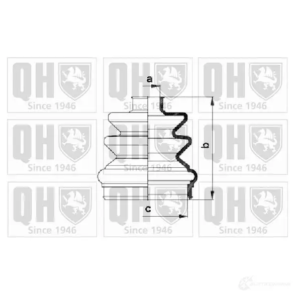 Пыльник шруса, ремкомплект QUINTON HAZELL qjb282 W48T6 SX 5016593306059 675068