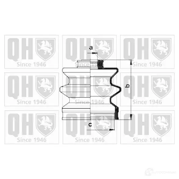 Пыльник шруса, ремкомплект QUINTON HAZELL RQ YWEO qjb2658 674993 5050438094688 изображение 0