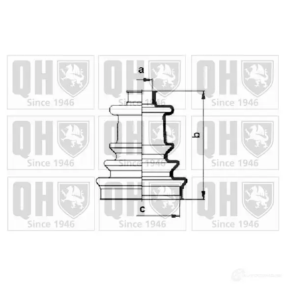 Пыльник шруса, ремкомплект QUINTON HAZELL RC 71L qjb2712 675014 5050438063011