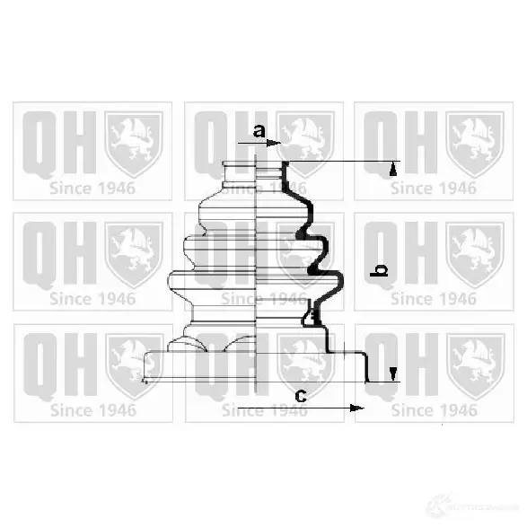 Пыльник шруса, ремкомплект QUINTON HAZELL 675215 5050438063202 UQU IMHV qjb542
