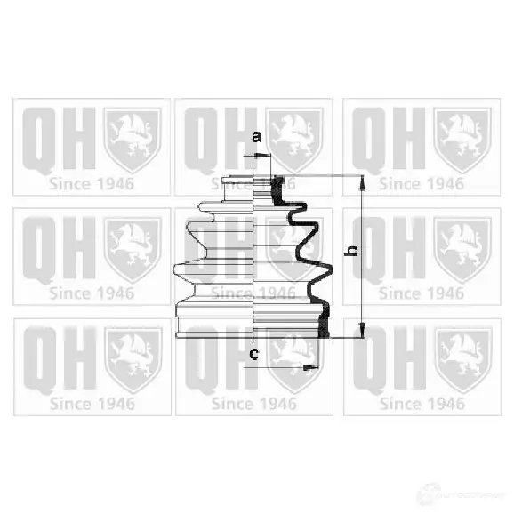 Пыльник шруса, ремкомплект QUINTON HAZELL qjb267 5016593305915 675001 T9QW TI изображение 0