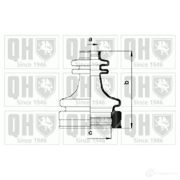 Пыльник шруса, ремкомплект QUINTON HAZELL R8DE Y qjb970 675462 5050438063509
