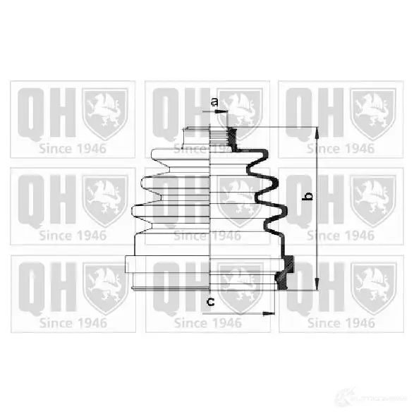Пыльник шруса, ремкомплект QUINTON HAZELL C 8XSD3 5016593306004 675039 qjb277