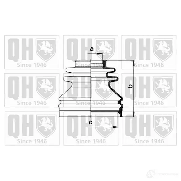 Пыльник шруса, ремкомплект QUINTON HAZELL 8X88 S2 675280 4011933004092 qjb666