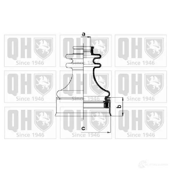 Пыльник шруса, ремкомплект QUINTON HAZELL IA5 V2RG 5050438081275 qjb568 675227 изображение 0