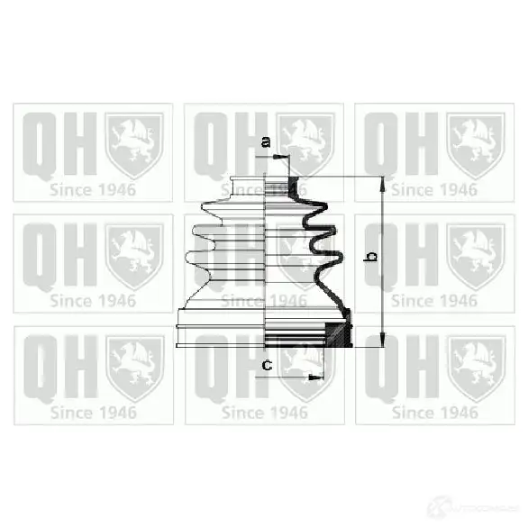 Пыльник шруса, ремкомплект QUINTON HAZELL qjb988 1H R0OA 5050438096613 675479
