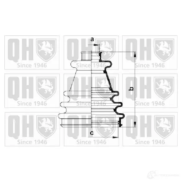 Пыльник шруса, ремкомплект QUINTON HAZELL 675286 qjb682 F UV2MF7 5016593600935 изображение 0