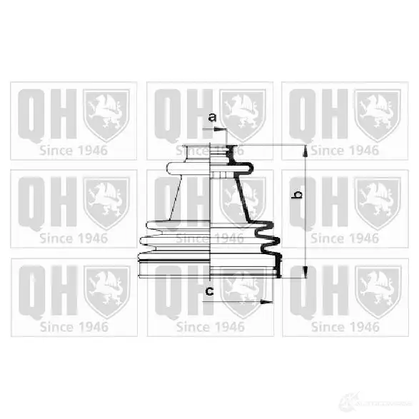 Пыльник шруса, ремкомплект QUINTON HAZELL 674938 5 GFGB 5050438081886 qjb2212 изображение 0