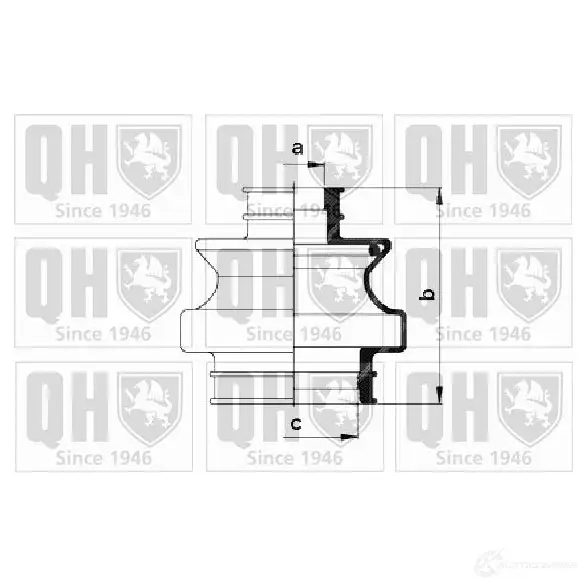 Пыльник шруса, ремкомплект QUINTON HAZELL 4011933003934 QPI AYNX qjb645 675272