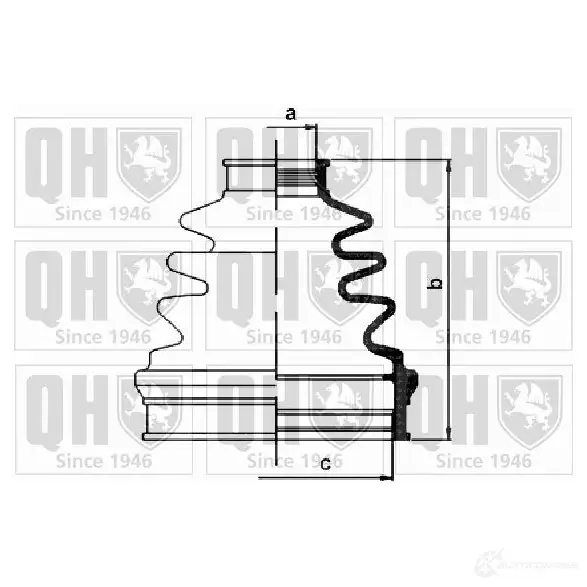 Пыльник шруса, ремкомплект QUINTON HAZELL 674744 5050438093704 qjb1155 CXR ZOQD изображение 0