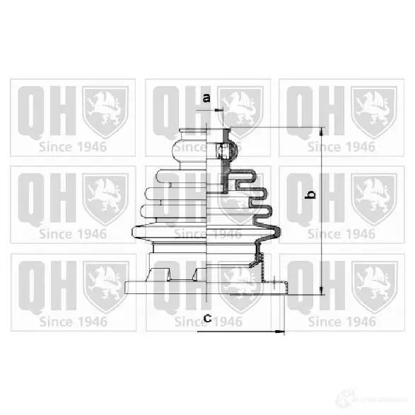 Пыльник шруса, ремкомплект QUINTON HAZELL 5016593549203 qjb338 675099 CCL FV изображение 0