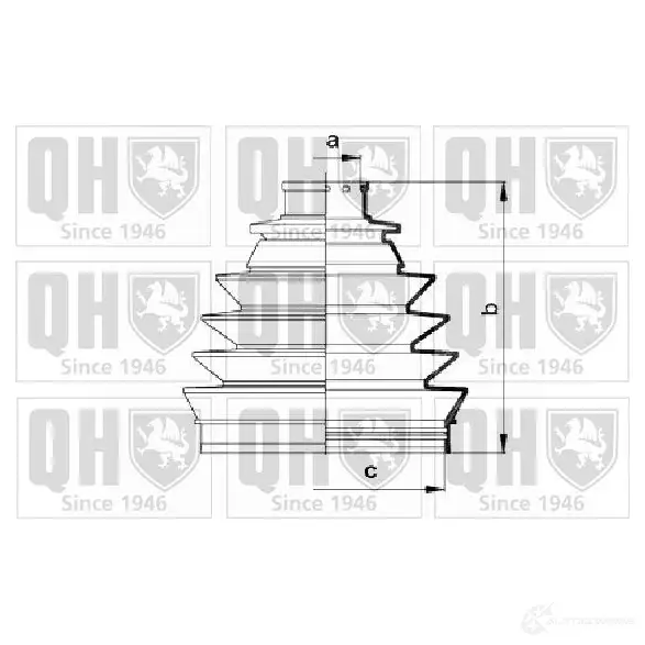 Пыльник шруса, ремкомплект QUINTON HAZELL 675027 S VN8RPV 5050438063066 qjb2741 изображение 0