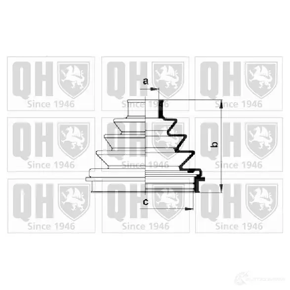 Пыльник шруса, ремкомплект QUINTON HAZELL 5050438063240 K G3S3D qjb576 675234 изображение 0