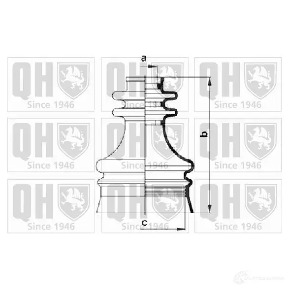 Пыльник шруса, ремкомплект QUINTON HAZELL 5016593549371 qjb474 675175 ZCC9O N6 изображение 0