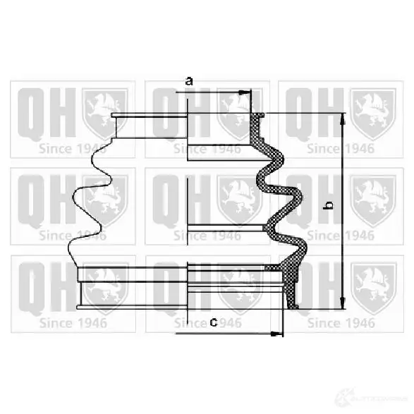 Пыльник шруса, ремкомплект QUINTON HAZELL IY25 ICG qjb1105 674695 5050438093339 изображение 0