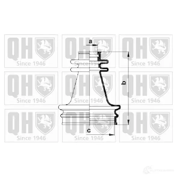 Пыльник шруса, ремкомплект QUINTON HAZELL 5016593305779 qjb252 5ENW 78 674965