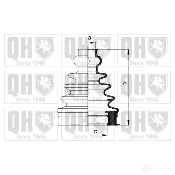 Пыльник шруса, ремкомплект QUINTON HAZELL 674626 5050438062908 APG KGV qjb1037