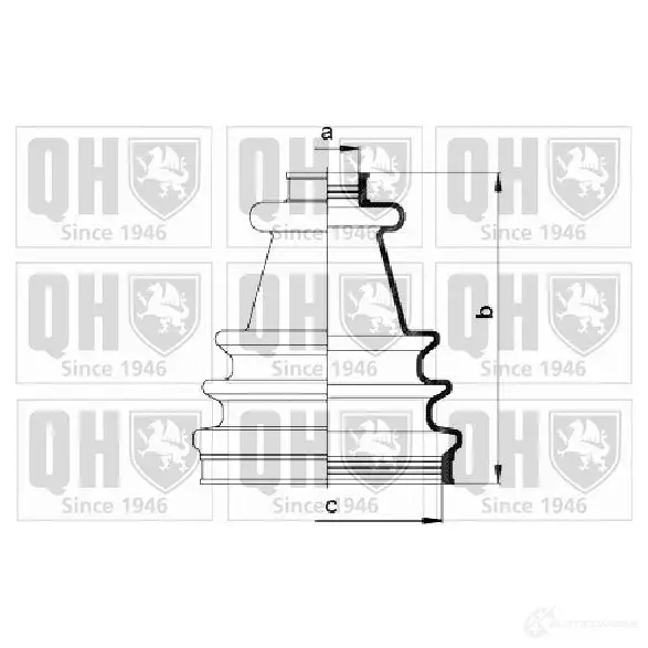 Пыльник шруса, ремкомплект QUINTON HAZELL qjb622 675260 4011933003736 Q LY3O1