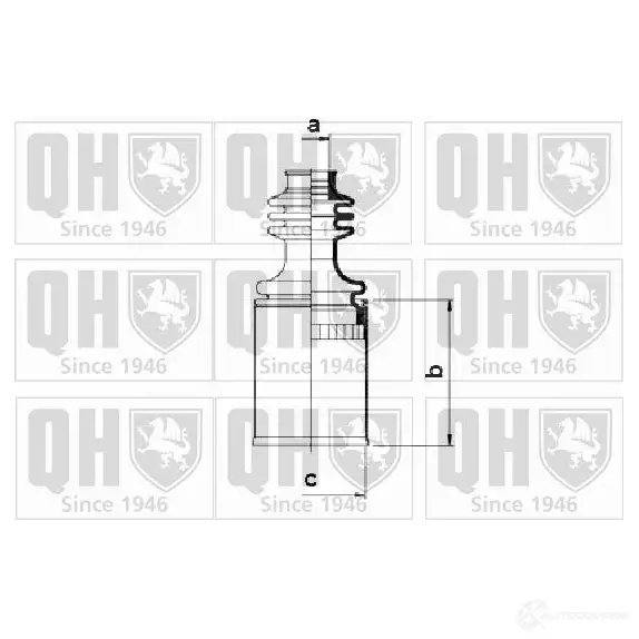 Пыльник шруса, ремкомплект QUINTON HAZELL qjb205 674919 5016593243897 6M6 44R
