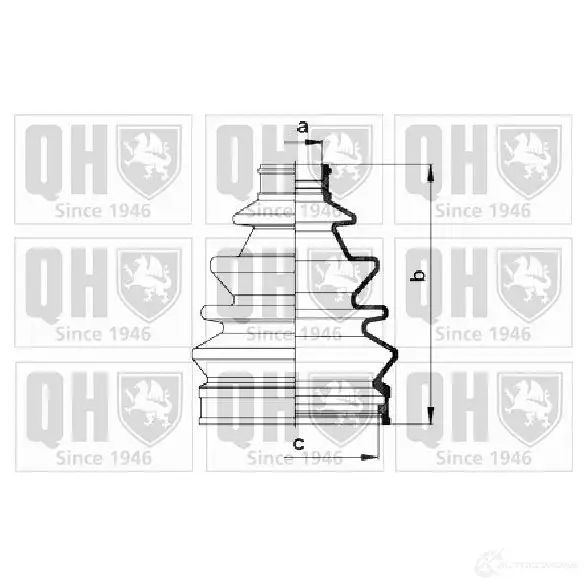 Пыльник шруса, ремкомплект QUINTON HAZELL qjb108 674666 5016593078758 N LKTT3P