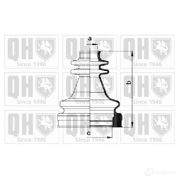 Пыльник шруса, ремкомплект QUINTON HAZELL QXQO OY 5050438092578 qjb1005 674592