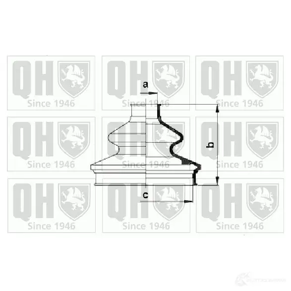 Пыльник шруса, ремкомплект QUINTON HAZELL 675352 5050438063332 qjb835 T QMAML изображение 0