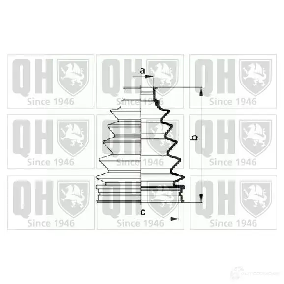 Пыльник шруса, ремкомплект QUINTON HAZELL QSPG 4 qjb931 675425 5050438081503