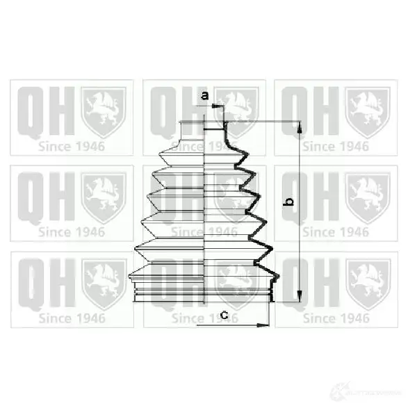 Пыльник шруса, ремкомплект QUINTON HAZELL 675370 qjb859 R KHXH3L 5050438095821 изображение 0