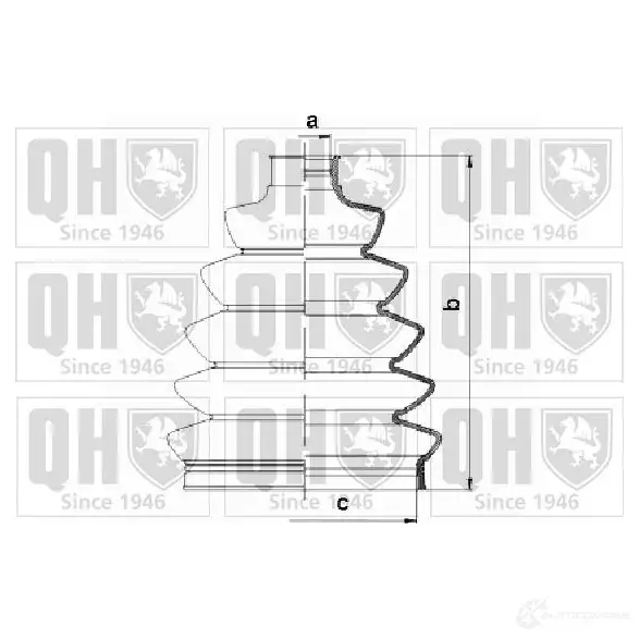 Пыльник шруса, ремкомплект QUINTON HAZELL 674735 5050438093629 qjb1147 P2A KG изображение 0