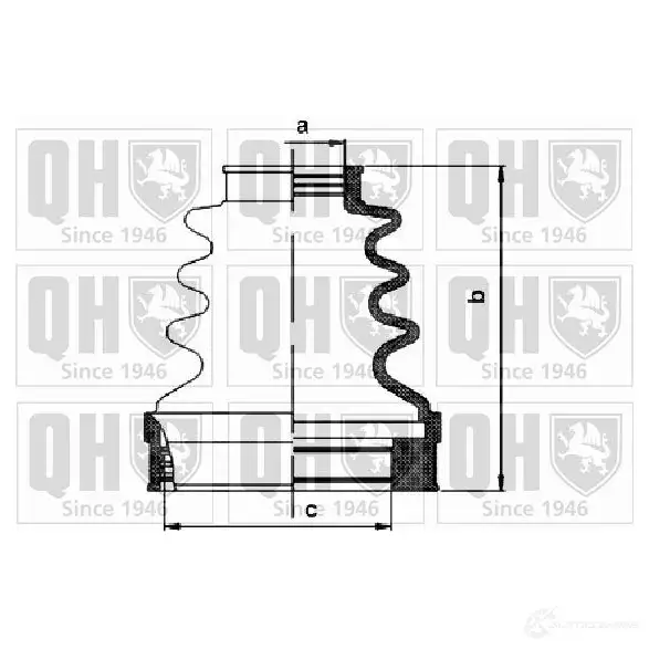 Пыльник шруса, ремкомплект QUINTON HAZELL 674697 qjb1107 SD IDG 5050438093353