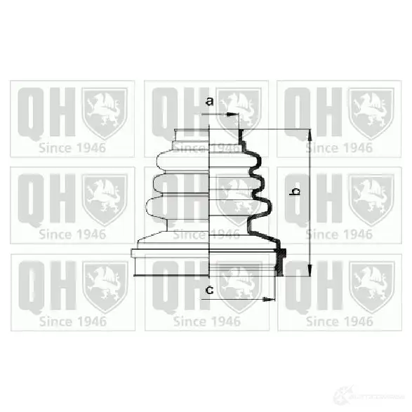 Пыльник шруса, ремкомплект QUINTON HAZELL ZJ 4FZR qjb780 675322 5016593617179