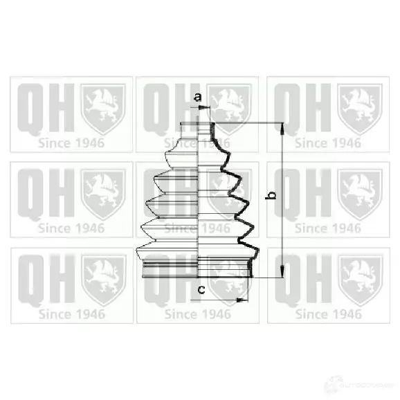 Пыльник шруса, ремкомплект QUINTON HAZELL XS 26T 675389 5050438081466 qjb894 изображение 0