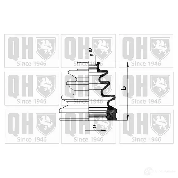 Пыльник шруса, ремкомплект QUINTON HAZELL 674621 6DI5HG 4 5050438092820 qjb1032
