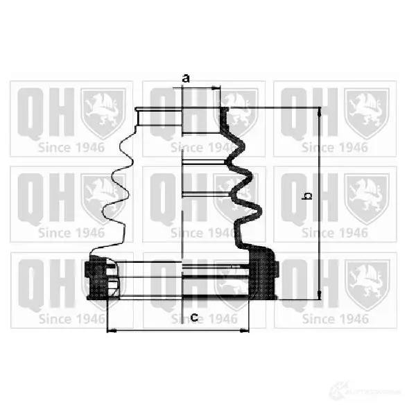 Пыльник шруса, ремкомплект QUINTON HAZELL qjb1106 5050438093346 TL 1ZN 674696 изображение 0