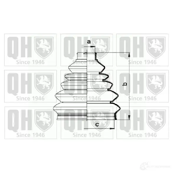 Пыльник шруса, ремкомплект QUINTON HAZELL 5050438081305 qjb834 675351 5 AD0K