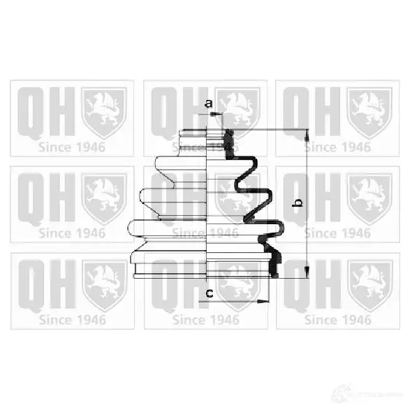 Пыльник шруса, ремкомплект QUINTON HAZELL 675182 qjb484 5050438095272 JWSBR M3