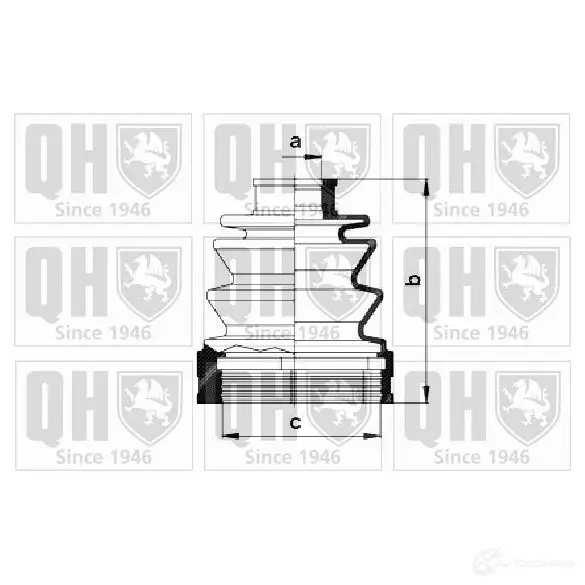 Пыльник шруса, ремкомплект QUINTON HAZELL 5016593305960 qjb272 VM6F 5 675016 изображение 0