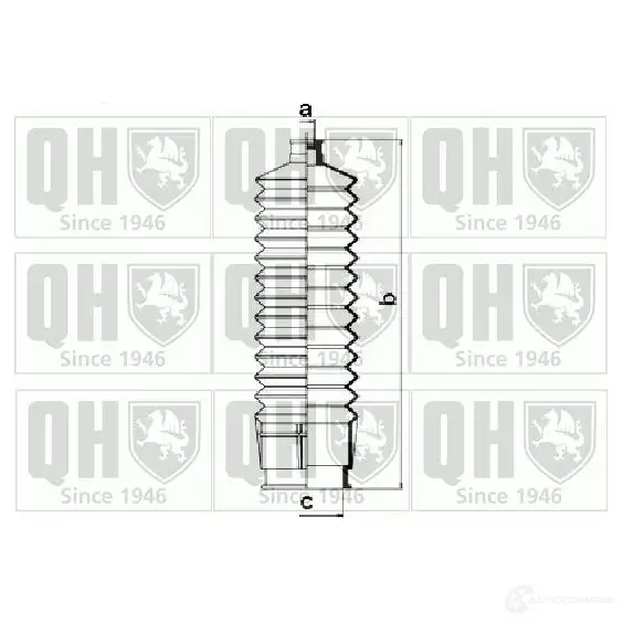 Пыльник рулевой рейки QUINTON HAZELL 6098284 qg1141 AU XWGE 4011934000529