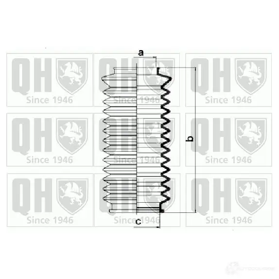 Пыльник рулевой рейки QUINTON HAZELL OK 8AU5E 673839 4011934000796 qg1174