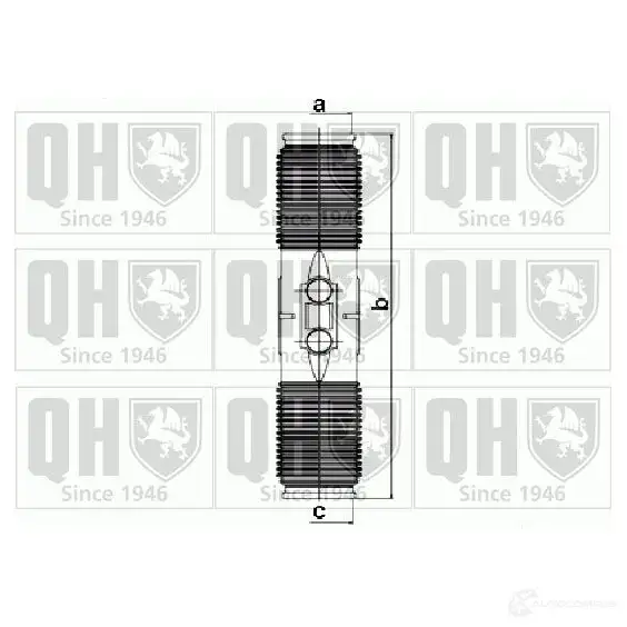Пыльник рулевой рейки QUINTON HAZELL 5016593576407 L PPOXK 673904 qg1259