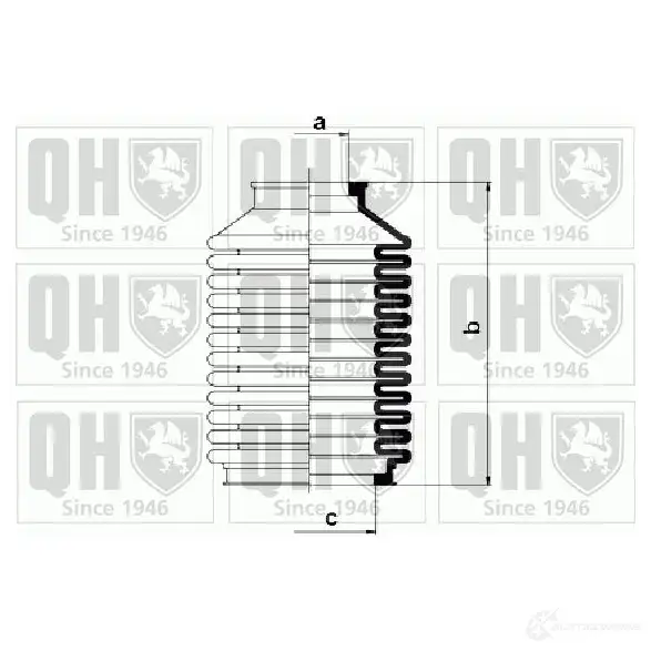 Пыльник рулевой рейки QUINTON HAZELL 5016593243743 qg1083 673807 0IW64 B