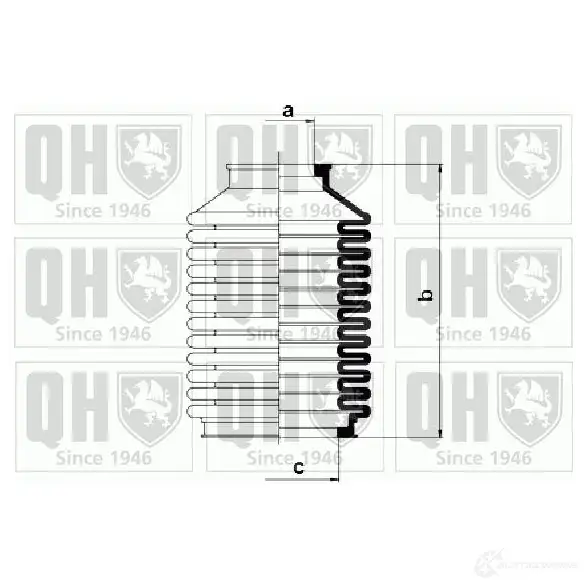 Пыльник рулевой рейки QUINTON HAZELL 5016593243743 qg1083 673807 0IW64 B изображение 0